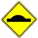 thai unequal surface warning sign