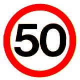 Thai Speed limit sign