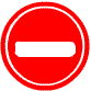 Thai No entry sign